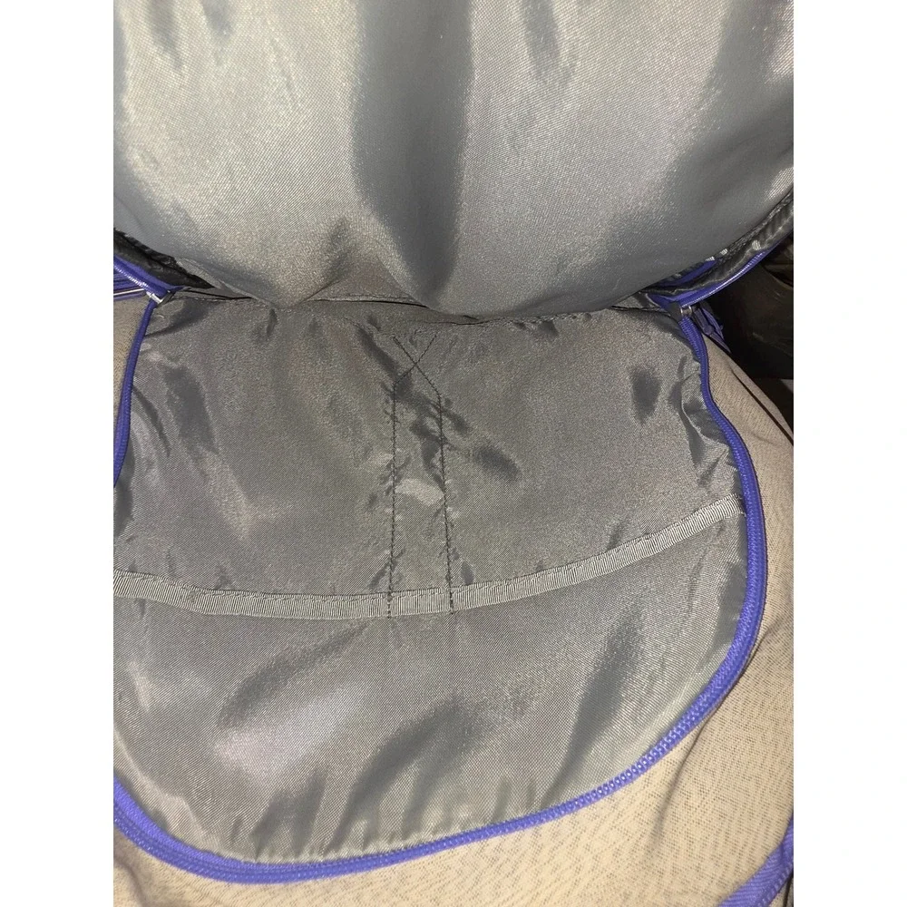 The North Face Backpack Tan Blue Heather Polyester School Hiking Bag